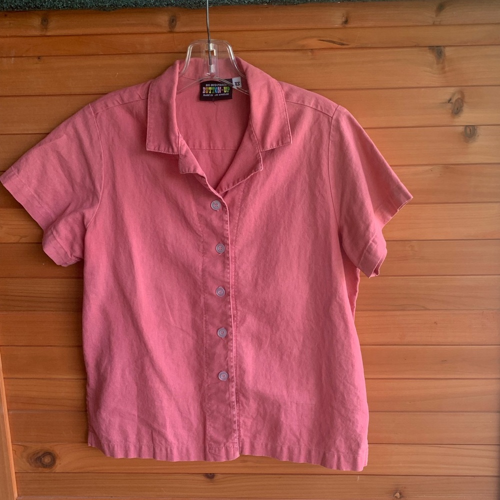 Big Bud Press Pantry Button-Up, Salmon, XS